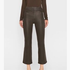 Frame Denim Jet Set High Rise Crop Mini Boot Pant Women Color Espresso Size 1